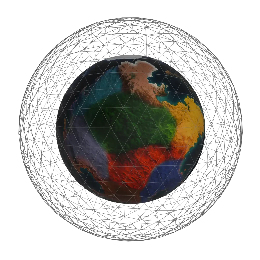 imagem 3d do planeta Carbonia